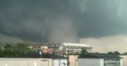 Video Tornado just misses iconic Ala. stadium CBS News