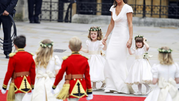 The bridesmaids and pageboys 