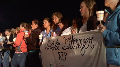 Krista Dittmeyer vigil, hundreds mourn 