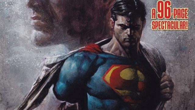 In this comic book image released by DC Comics, Superman is shown in the latest of issue of Action Comics No. 900, where he renounces his U.S. citizenship because of his concerns that his actions are seen as instruments of U.S. foreign policy.  