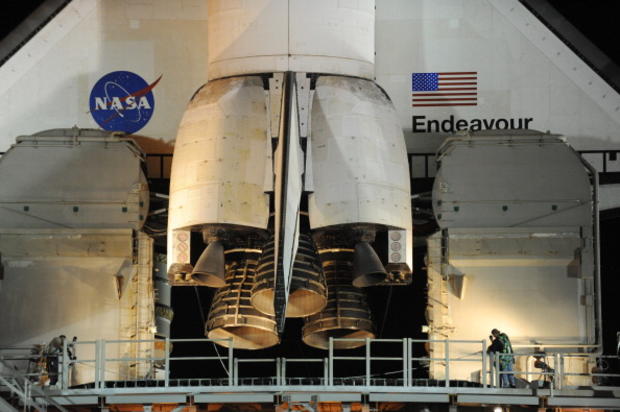 The space shuttle Endeavour  