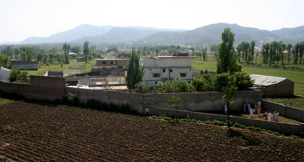 A view of Osama bin Laden's compound in Abbottabad, Pakistan 