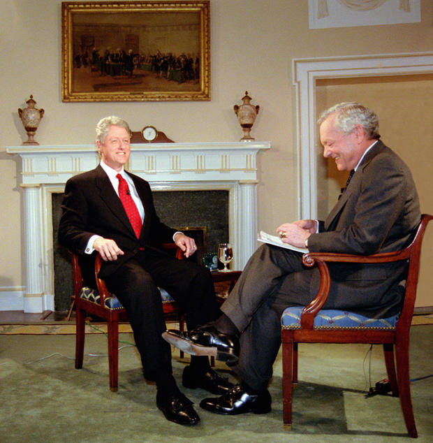 Bob Schieffer with Bill Clinton 