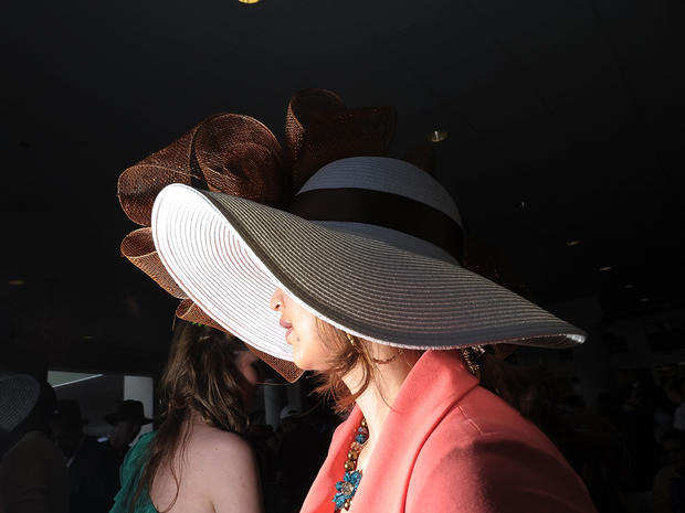 A guest attends the 137th Kentucky Derby at Churchill Downs on May 7, 2011, in Louisville, Ky.  