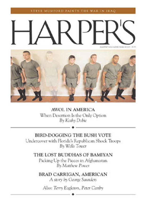 Soldiers on Harper's cover 