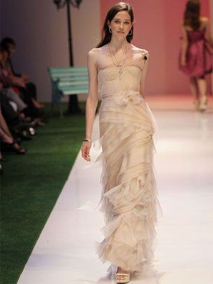 Runway looks from Tiffany & Co. by Vera Wang at the Audi Fashion Festival 