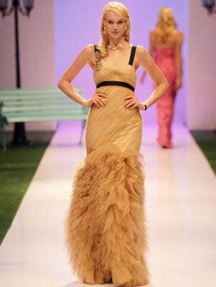 Runway looks from Tiffany & Co. by Vera Wang at the Audi Fashion Festival 