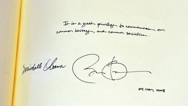 Barack Obama, signature 