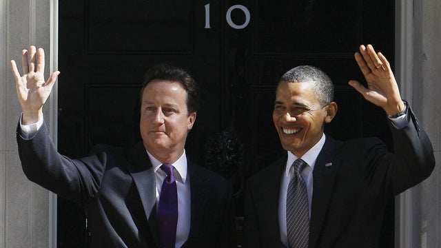 President Obama with British Prime Minister David Cameron 