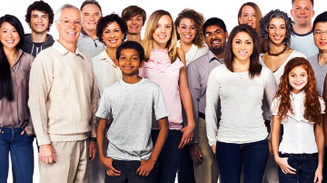 diverse, population, people, ethnic, crowd, group, america, stock, 4x3 