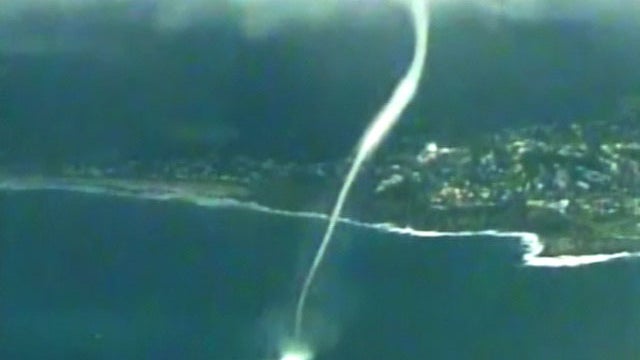 Waterspout off Australia's New South Wales coast MOndya, May 30, 2011. Closest big city is Sydney. 