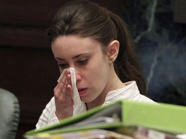 Casey Anthony stares after a spectator interrupts during jury selection in her trial at the Pinellas County Criminal Justice Center in Clearwater, Fla. Friday, May 20, 2011. Anthony is accused of killing her 2-year-old daughter Caylee in 2008. (AP Photo/G 