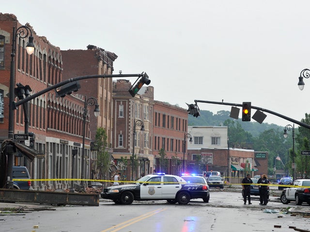 Storm damage in Springfield 