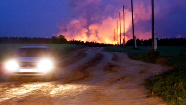 Fire in Russia 