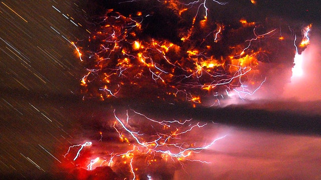 Chile volcano erupts 