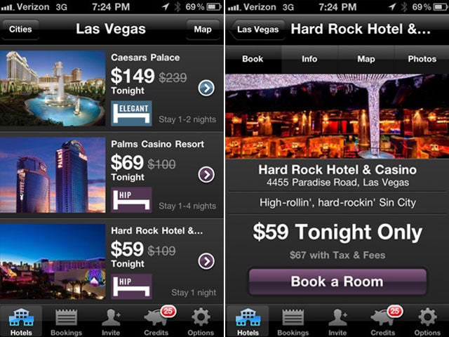 Hotel Tonight app 