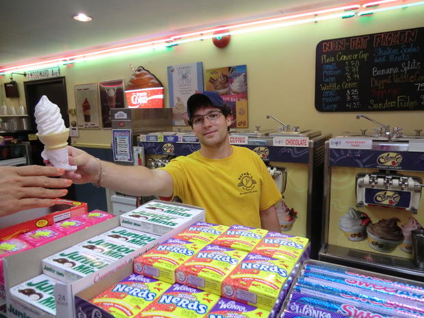 Tyler Humphrey at Stroh's Ice Cream 