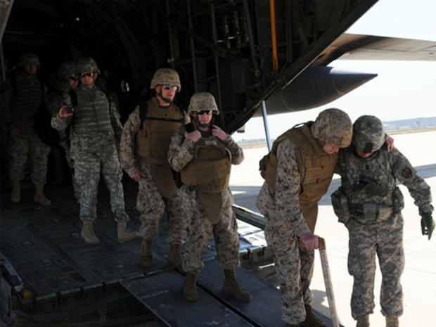 Members of Operation Proper Exit arrive in Baghdad.  
