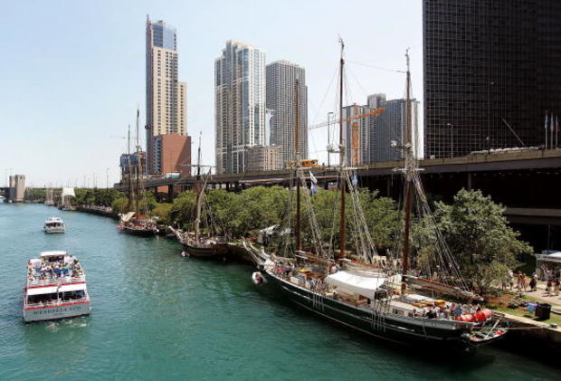 19th Century Tall Ships Grace Chicago Waters 