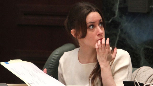 Casey Anthony stares after a spectator interrupts during jury selection in her trial at the Pinellas County Criminal Justice Center in Clearwater, Fla. Friday, May 20, 2011. Anthony is accused of killing her 2-year-old daughter Caylee in 2008. (AP Photo/G 
