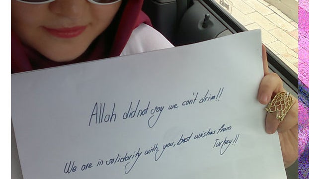 Supporting Saudi women driving 