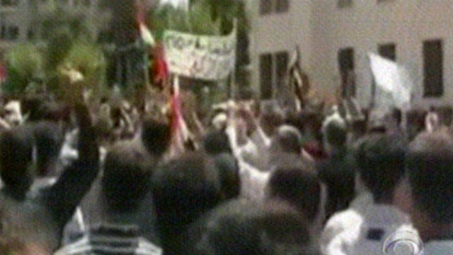 YouTube video shows angry reaction in Syria to president Bashar al-Assad's speech Monday, June 20, 2011 