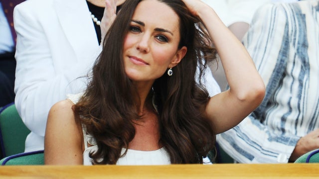 Catherine, Duchess of Cambridge, AT fourth round match between  Andy Murray of Great Britain and  Richard Gasquet of France on Day Seven of the Wimbledon Tennis Championships this week 