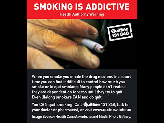 cigarette advertising australia Australia's graphic tobacco warning labels