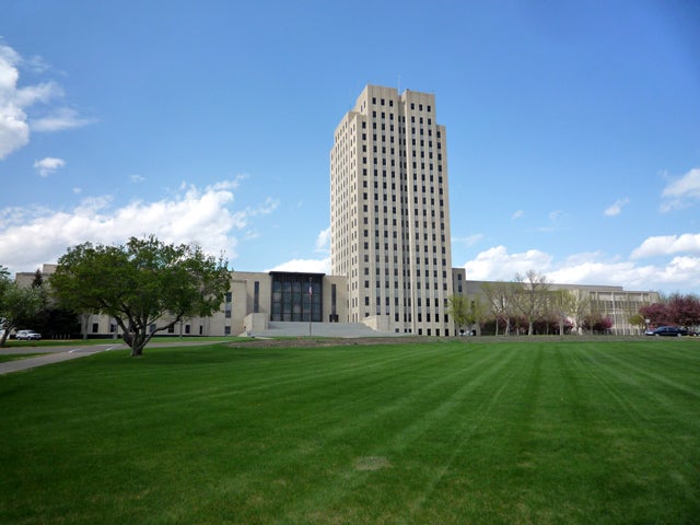 north dakota, state capitol 