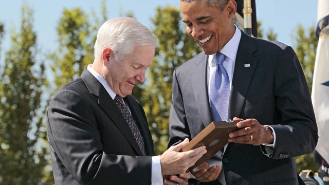 Robert Gates and President Obama 