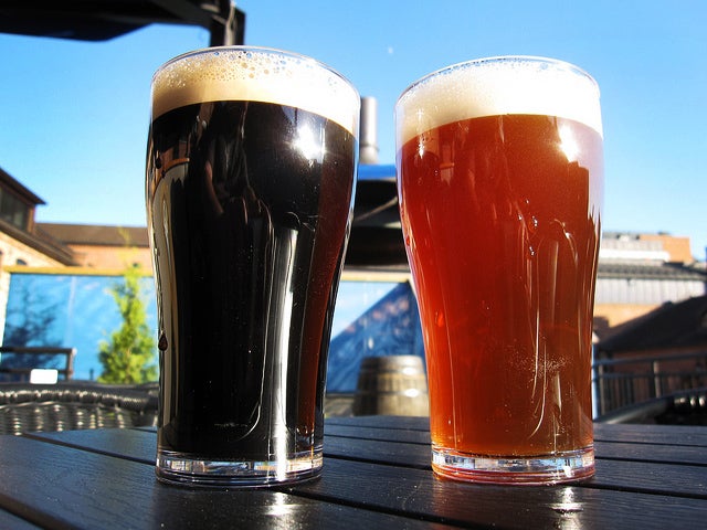 dark beer, light beer, beer