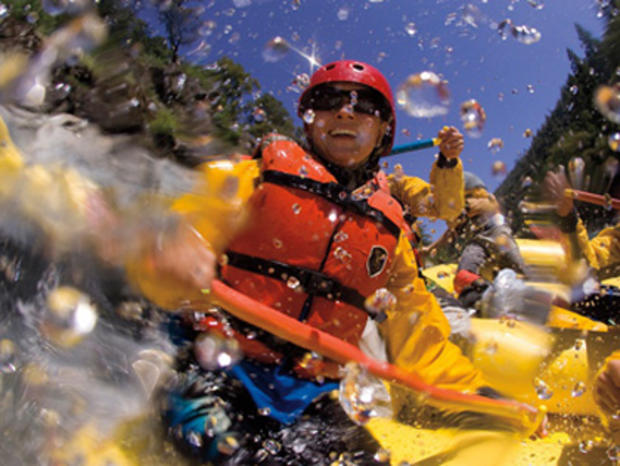 Whitewater rafting on the North Fork American River, CA. 