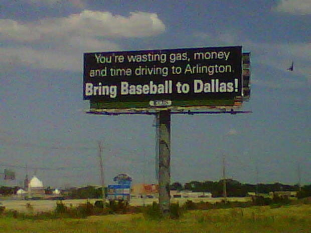 Dallas Baseball Billboard 