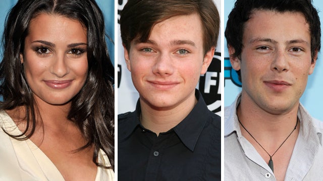 Lea Michele, Chris Colfer and Cory Monteith  