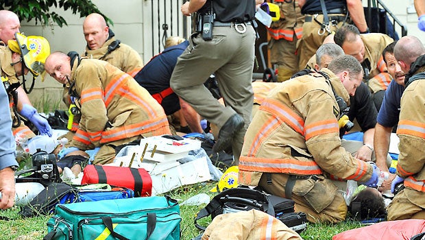 Kids, mom pulled from burning Medford house were stabbed 