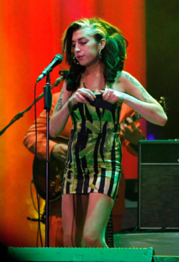 Amy Winehouse performs on stage during her concert in Belgrade, Serbia June 18, 2011. 