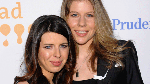 Actress Heather Matarazzo, left, and girlfriend Carolyn Murphy attend the 20th Annual GLAAD Media Awards in New York, March 28, 2009.  