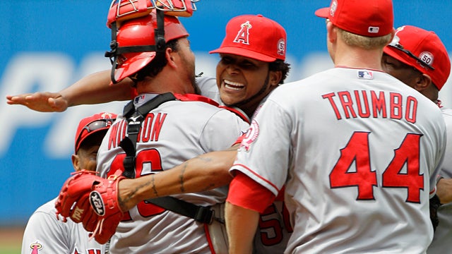 Ervin Santana tosses a no-hitter 