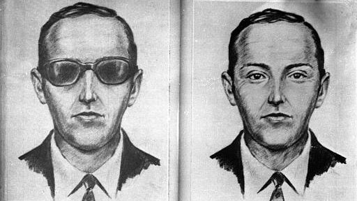 This is an artist's sketch of the skyjacker known as 'Dan Cooper' and 'D.B. Cooper', from the recollections of passengers and crew of a Northwest Orient Airlines jet he hijacked between Portland and Seattle, Nov. 24, 1971, Thanksgiving eve. 'Cooper' later 