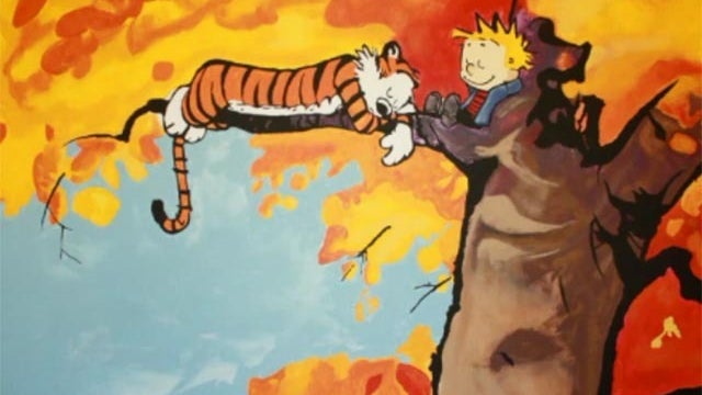 calvin and hobbes mural 