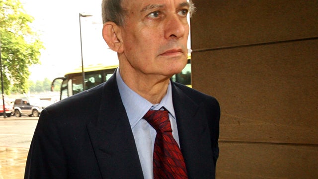 Stuart Kuttner, the managing editor of the News of the World newspaper for 22 years, arrives at Portcullis House July 21, 2009, in London before giving evidence to a Parliament committee investigating the News of the World phone-hacking scandal. 