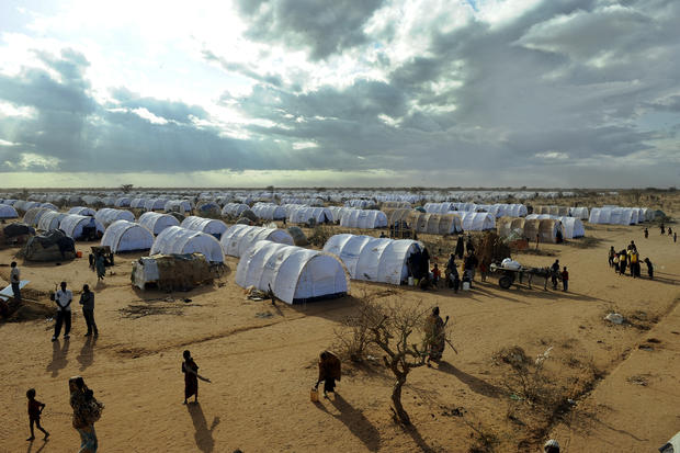 Somali refugees at the sprawling Dadaab camp 