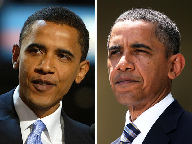 President Obama aging thru first term 