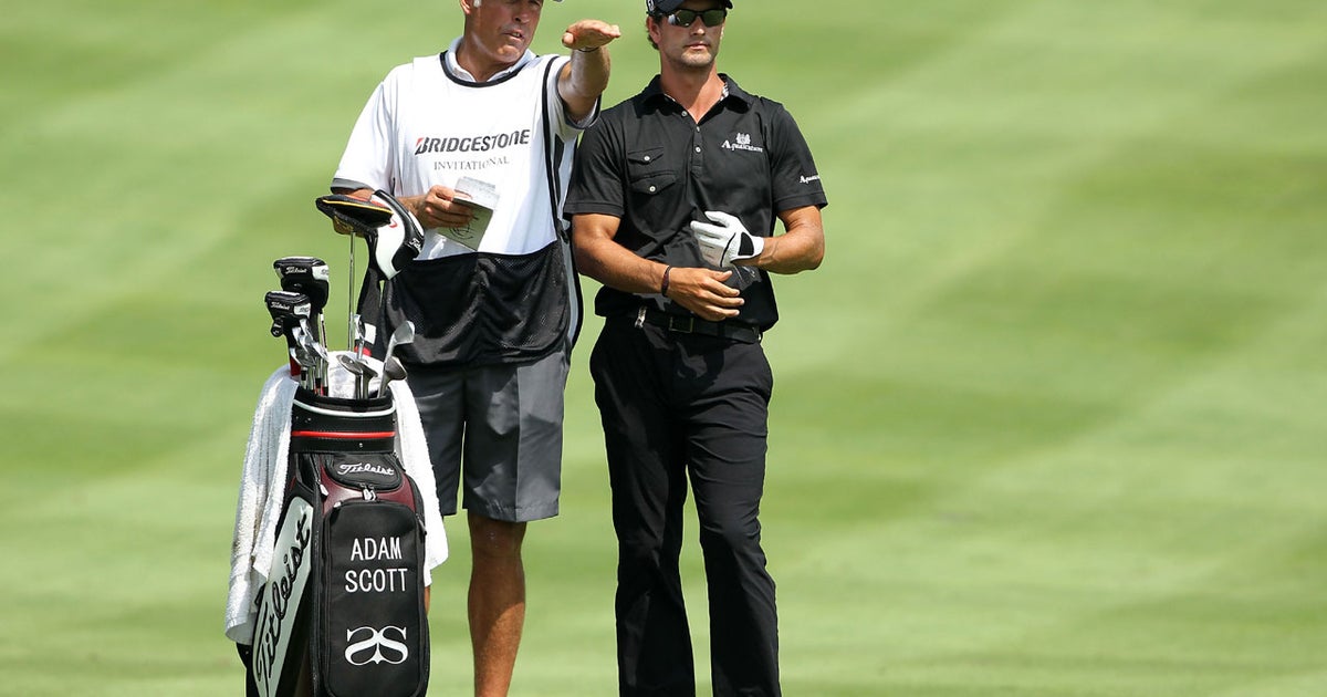 Adam Scott wins Bridgestone w/ Woods' ex-caddie - CBS News
