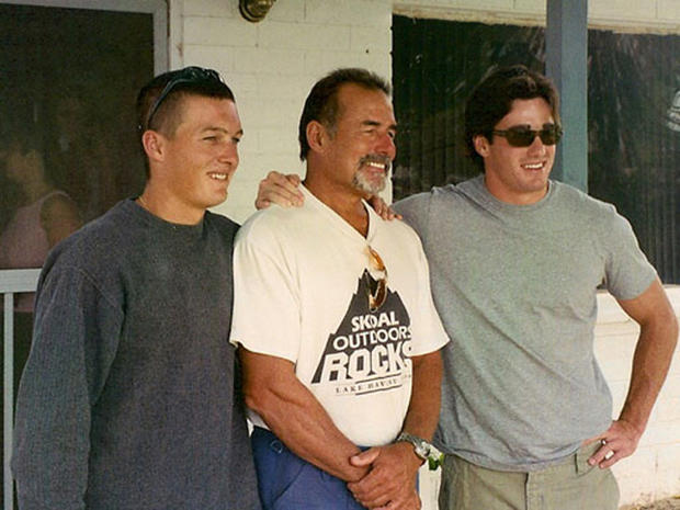 Tom Hawks, center, with sons Matt, left and Ryan. 