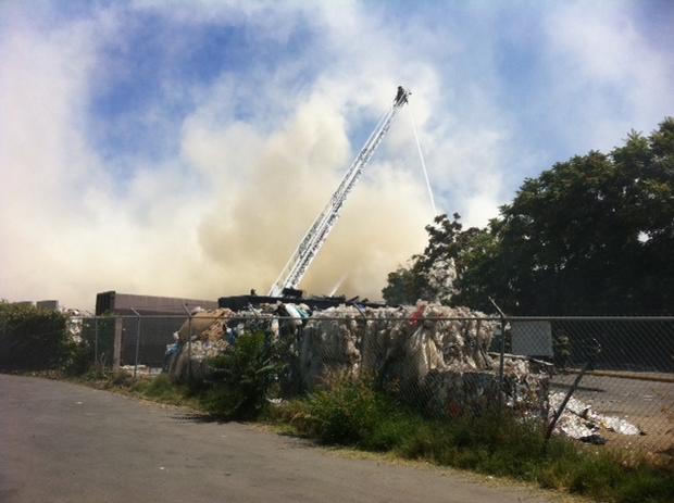 Recycling Plant Fire 