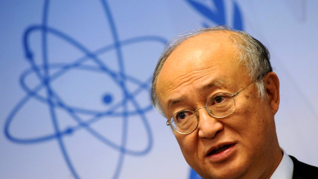 International Atomic Energy Agency Director-General Yukio Amano gives a press conference at agency headquarters in Vienna June 6, 2011. Amano turned up the heat on Syria and Iran, both accused of illicit nuclear activity. Tehran and Damascus are both accu 