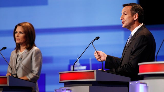 Tim Pawlenty and Michele Bachmann 