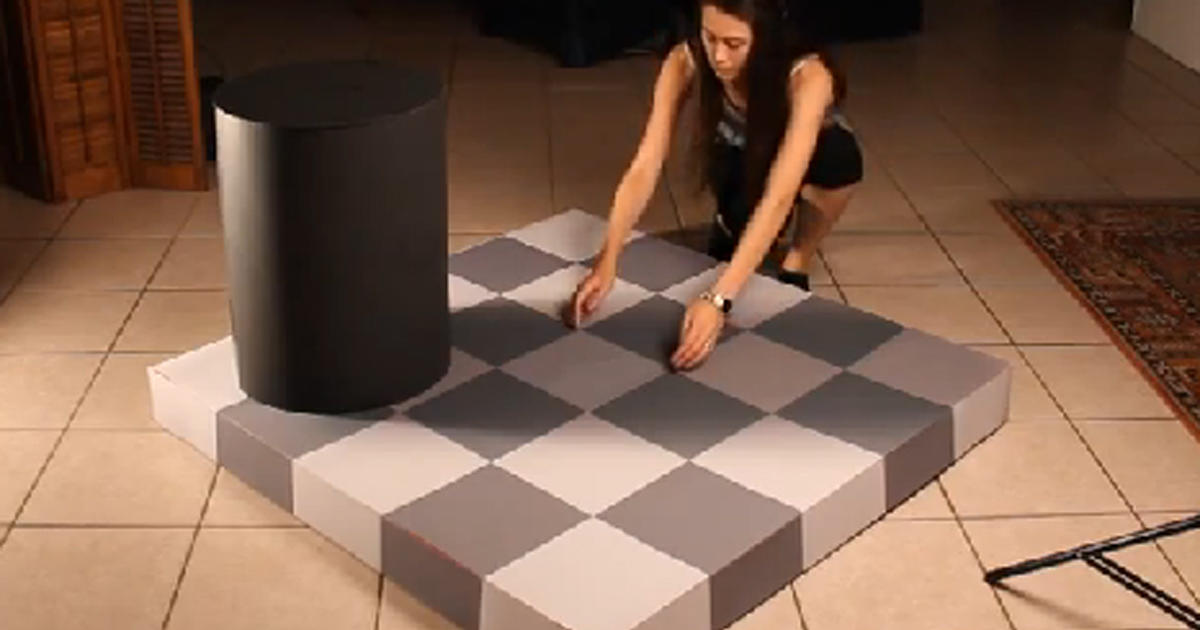 Incredible Shade Illusion Is An Amazing Science Experiment Cbs News 