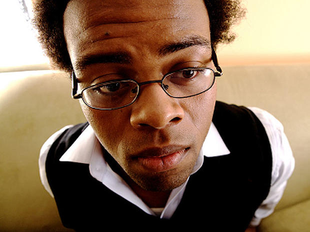 concerned, young man, black, glasses, facial expression, worried, thoughtful, stock, 4x3 